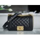 Chanel Leboy Small Black Gold Lambskin  