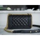 Chanel Leboy Small Black Gold Lambskin  