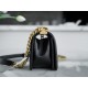 Chanel Leboy Small Black Gold Lambskin  