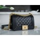 Chanel Leboy Small Black Gold Lambskin  