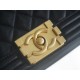 Chanel Leboy Small Black Gold Lambskin  