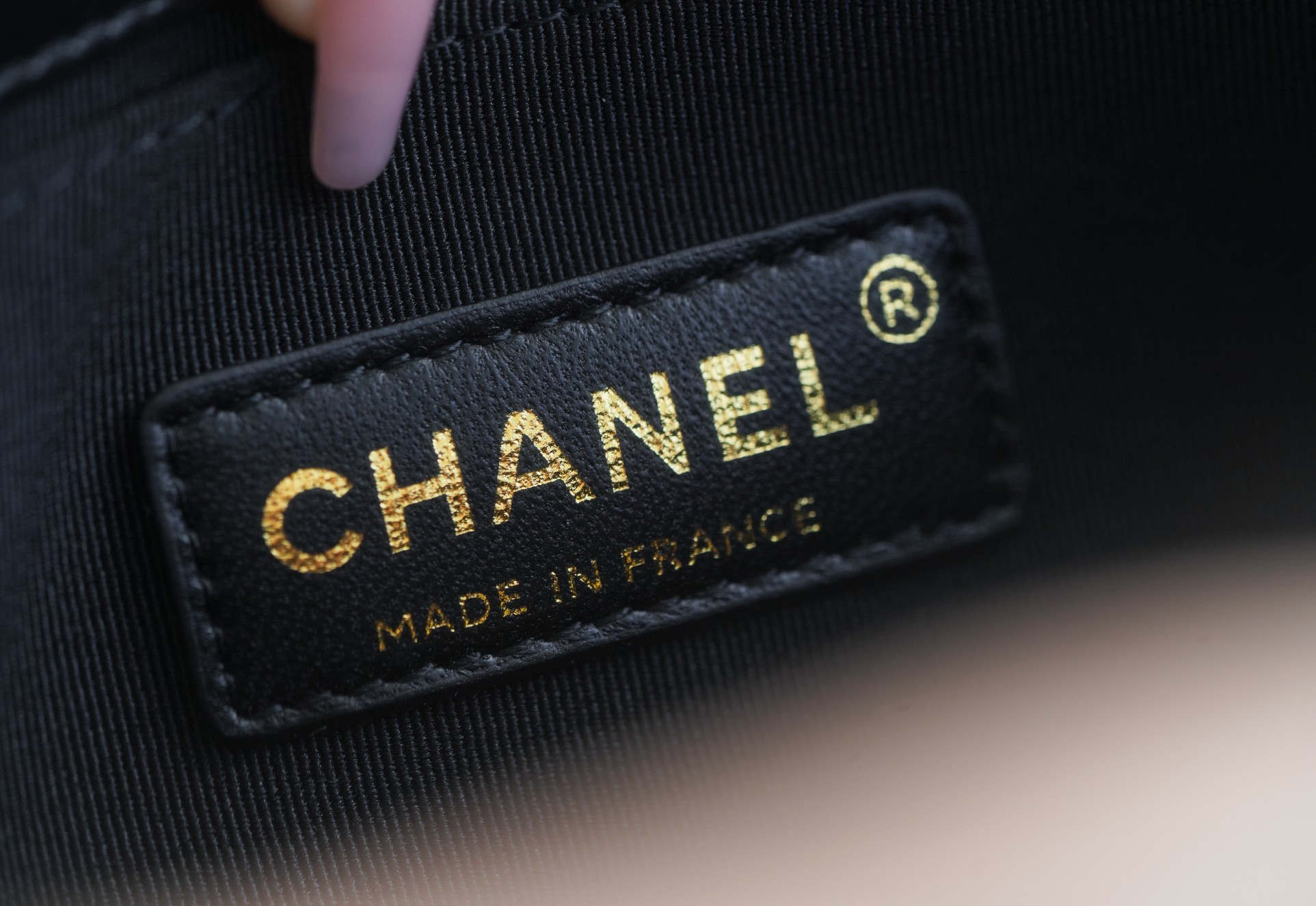 Chanel Leboy Small Black Gold Lambskin  