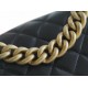 Chanel Leboy Small Black Gold Lambskin  