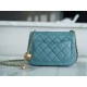 Chanel Metal Ball Square Fatty Lake Green Lambskin  