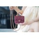 Chanel 2021 Handle Coin Purse Burgundy  