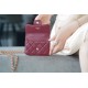 Chanel 2021 Handle Coin Purse Burgundy  