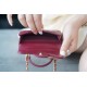 Chanel 2021 Handle Coin Purse Burgundy  