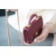 Chanel 2021 Handle Coin Purse Burgundy  