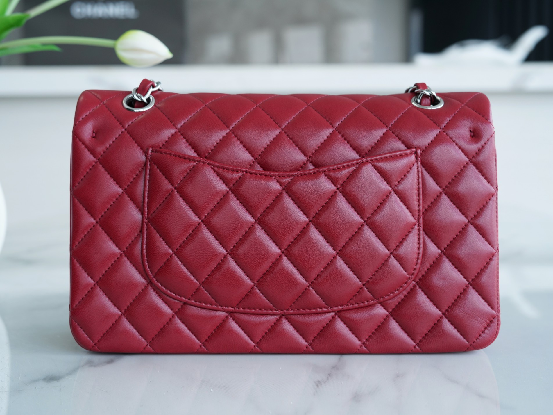 Classic Flap Classic Flap Bag Burgundy Lambskin  