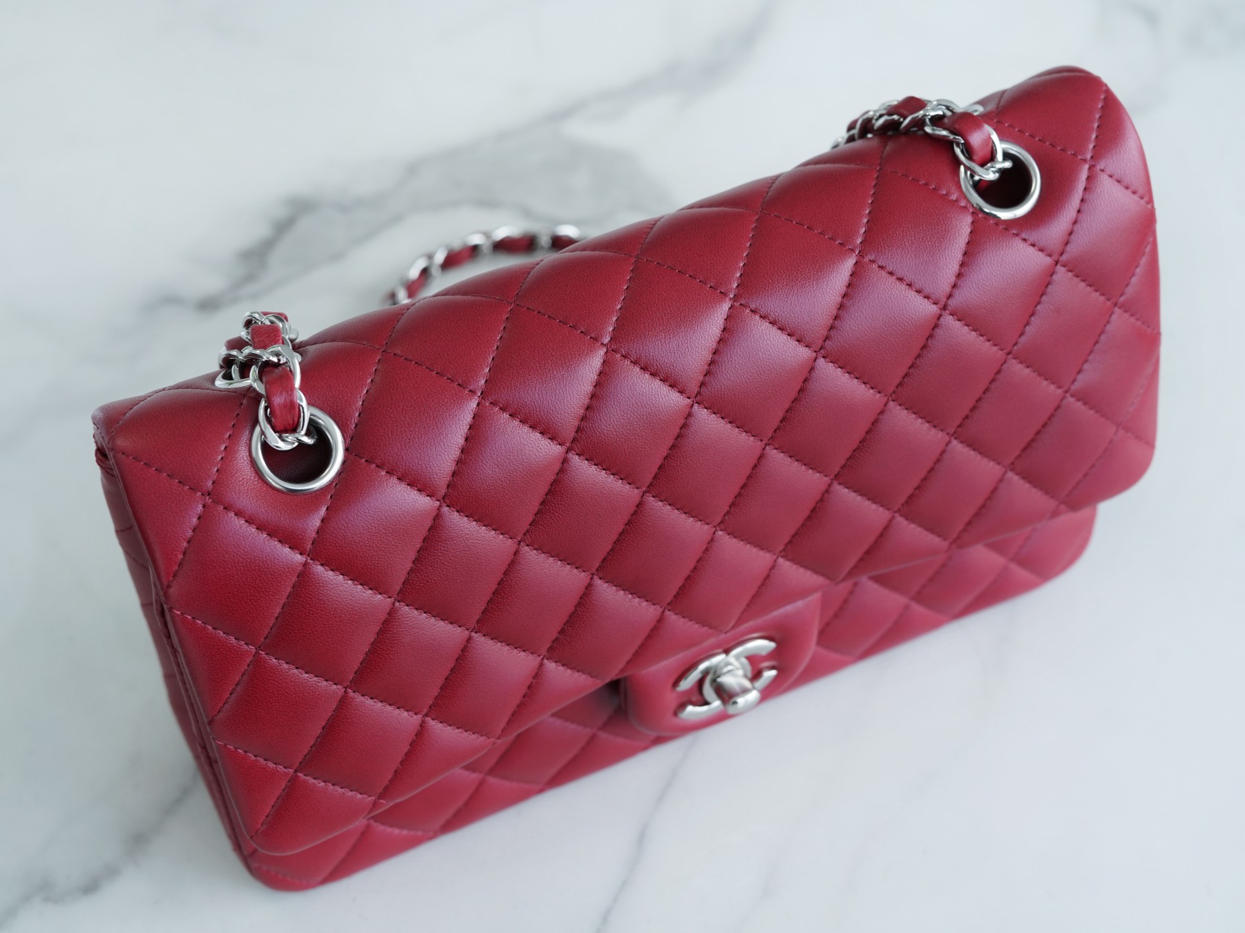 Classic Flap Classic Flap Bag Burgundy Lambskin  