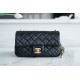 Chanel 22S Woven Gold Ball CF Large Mini Black Lambskin  