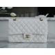 CF Classic Flap Milkshake White Washed Calfskin  