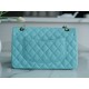 CF Classic Flap Tiffany Blue Washed Calfskin  