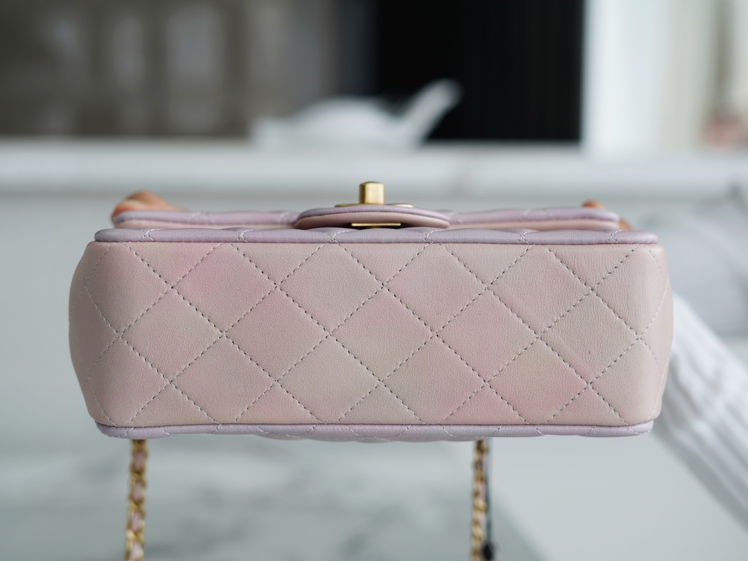 Chanel 2022 Gradient Pink Mini CF Top Handle  