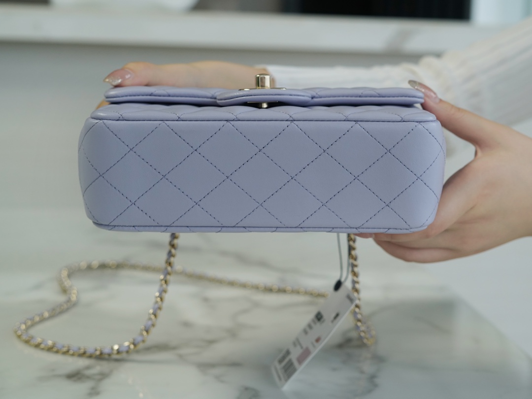 Chanel 2022 Lavender Mini CF Top Handle  