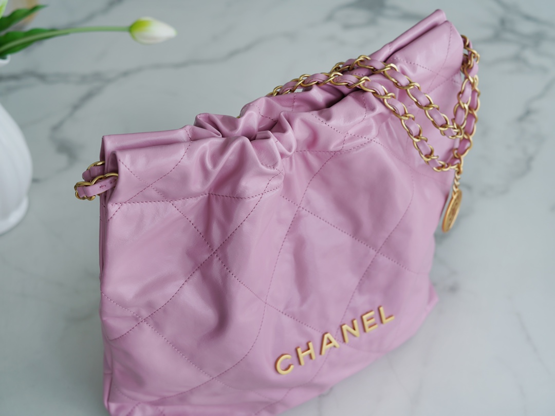 Chanel 22P Handbag Small Pink Purple  