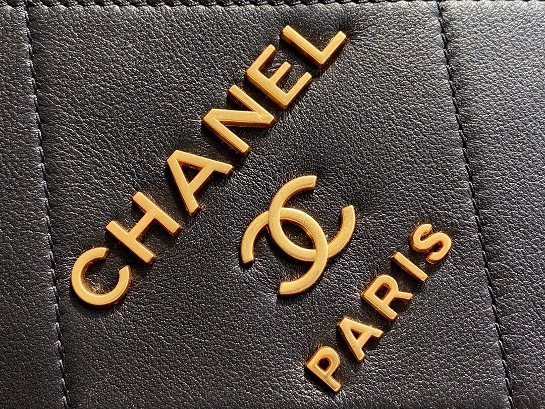 Chanel 2021 Tote Shopping Bag Calfskin  