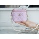 2022 Chanel Pearl Box Bag Pink Lambskin  