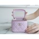 2022 Chanel Pearl Box Bag Pink Lambskin  