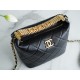 Chanel 22S Limited Edition Rhinestone Metal Handle Hobo Small Lambskin  