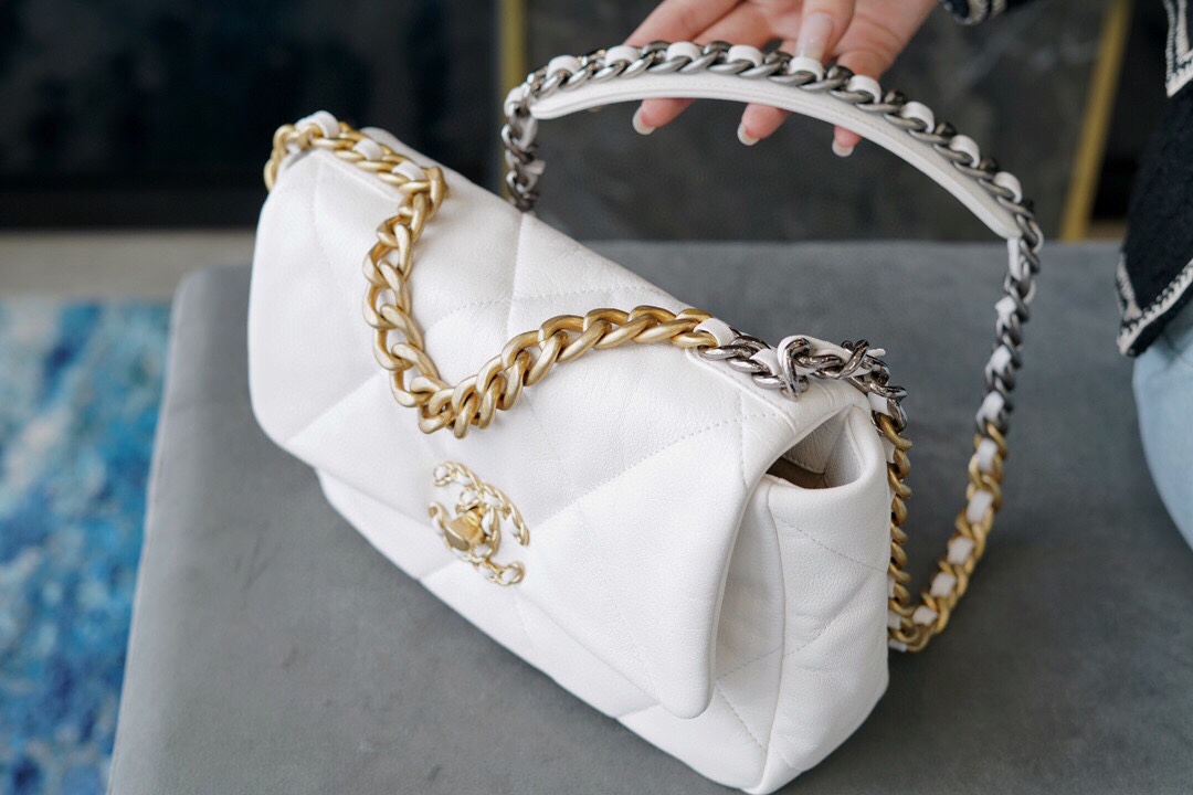 Chanel 19 Bag Small Goat Leather Series  