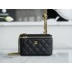 Chanel 22S Woven Gold Ball Long Box Lambskin  