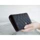 Classic Flap Classic Folded Long Wallet Black Gold Calfskin  