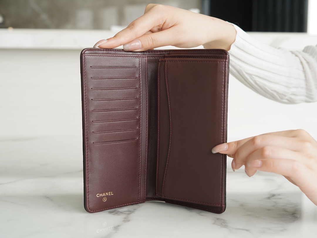 Classic CF Series Two-Fold Long Wallet Lambskin  