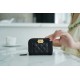 Chanel Leboy Series Zipper Coin Card Holder Black Gold Lambskin  