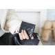 Chanel 2020 Tassel Card Holder Grainy Embossed Calfskin  