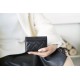 Chanel 2020 Tassel Card Holder Grainy Embossed Calfskin  