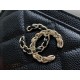 Chanel 2020 Tassel Card Holder Grainy Embossed Calfskin  