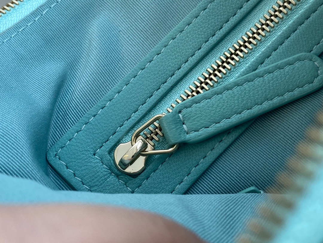 Chanel 19 Series Clutch Tiffany Blue Lambskin  