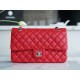 CF Classic Flap Medium Classic Flap Bag Bright Red Lambskin  