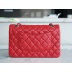 CF Classic Flap Medium Classic Flap Bag Bright Red Lambskin  