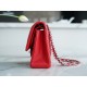 CF Classic Flap Medium Classic Flap Bag Bright Red Lambskin  