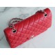 CF Classic Flap Medium Classic Flap Bag Bright Red Lambskin  