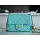 Chanel Metal Ball Square Fatty Macaron Blue Lambskin  