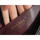 CF Classic Flap Litchi Grain Mini Black Gold Calfskin  