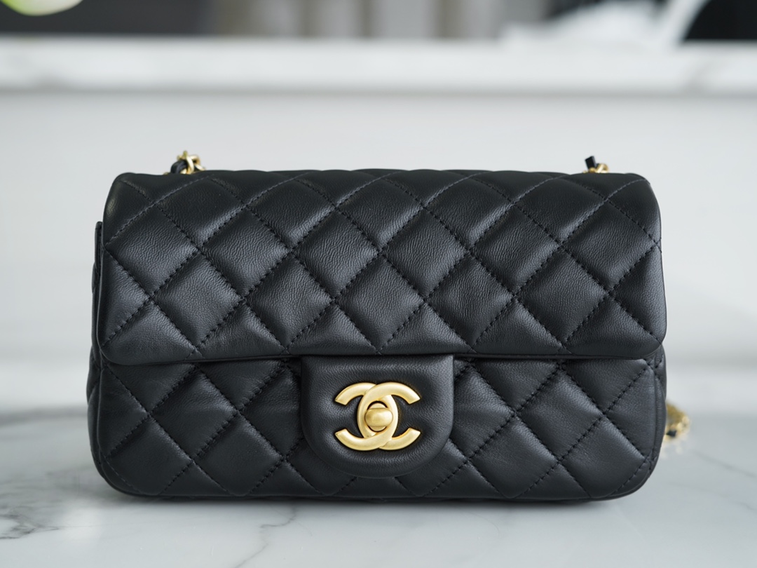 Chanel 22s Woven Gold Ball Mini CF Lambskin  