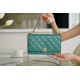 Chanel 2021 Mini Classic Flap in Vintage Green Glossy Calfskin  