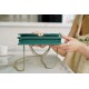 Chanel 2021 Mini Classic Flap in Vintage Green Glossy Calfskin  