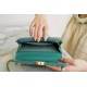 Chanel 2021 Mini Classic Flap in Vintage Green Glossy Calfskin  