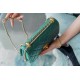 Chanel 2021 Double Gold Ball CF Mini 22cm Peacock Green Calfskin  