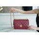 Chanel 2021 Double Gold Ball CF Mini 22cm Burgundy Calfskin  