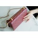 Chanel 2021 Double Gold Ball CF Mini 22cm Burgundy Calfskin  