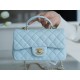 Chanel CF Mini Handle Baby Blue Classic Flap  