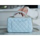 Chanel CF Mini Handle Baby Blue Classic Flap  