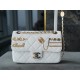 Chanel 21/22 CF Badge White Large Lambskin  