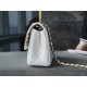 Chanel 21/22 CF Badge White Large Lambskin  